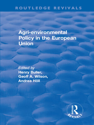 cover image of Agri-environmental Policy in the European Union